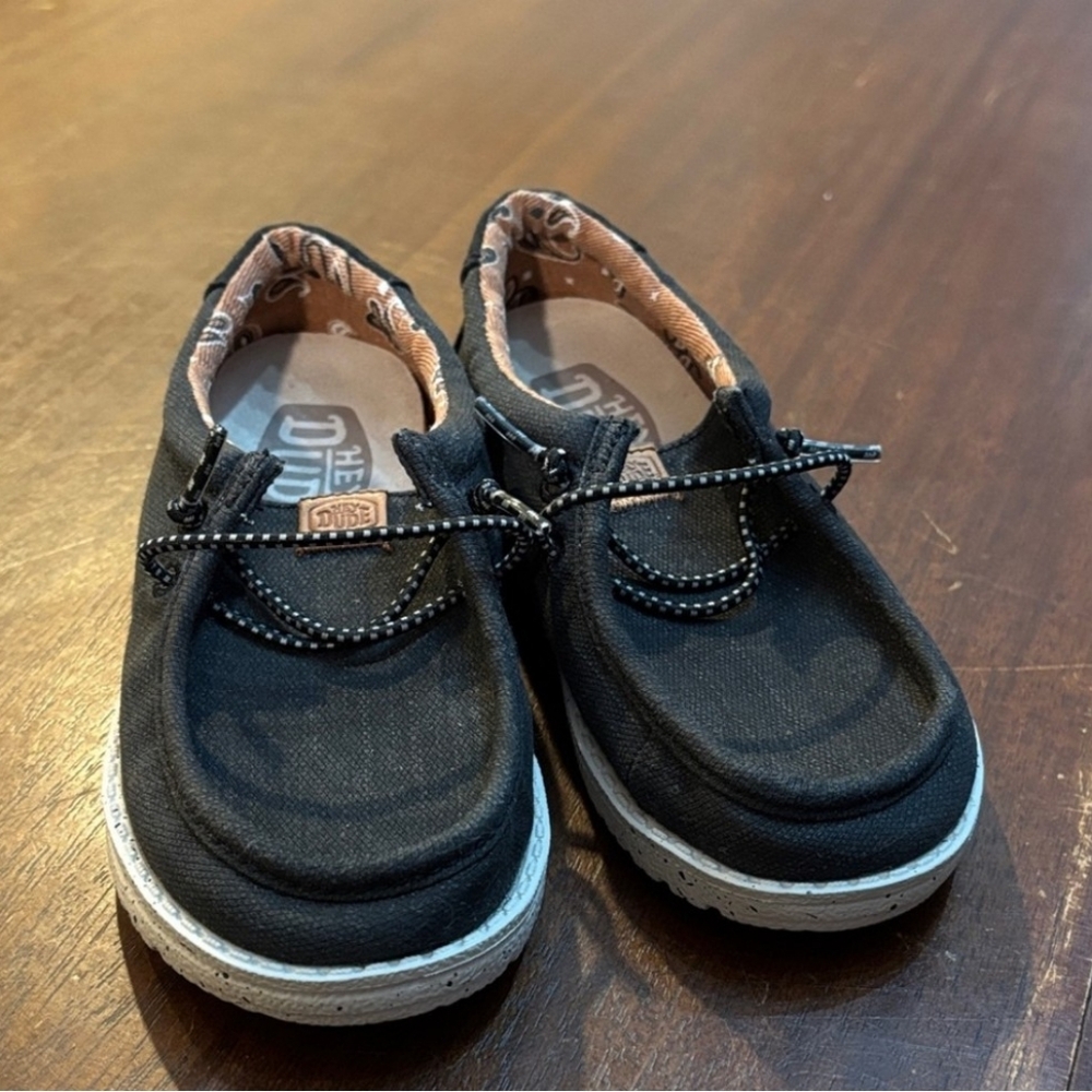 Hey Dude Wally Washed Canvas Toddler Size 11 Shoes